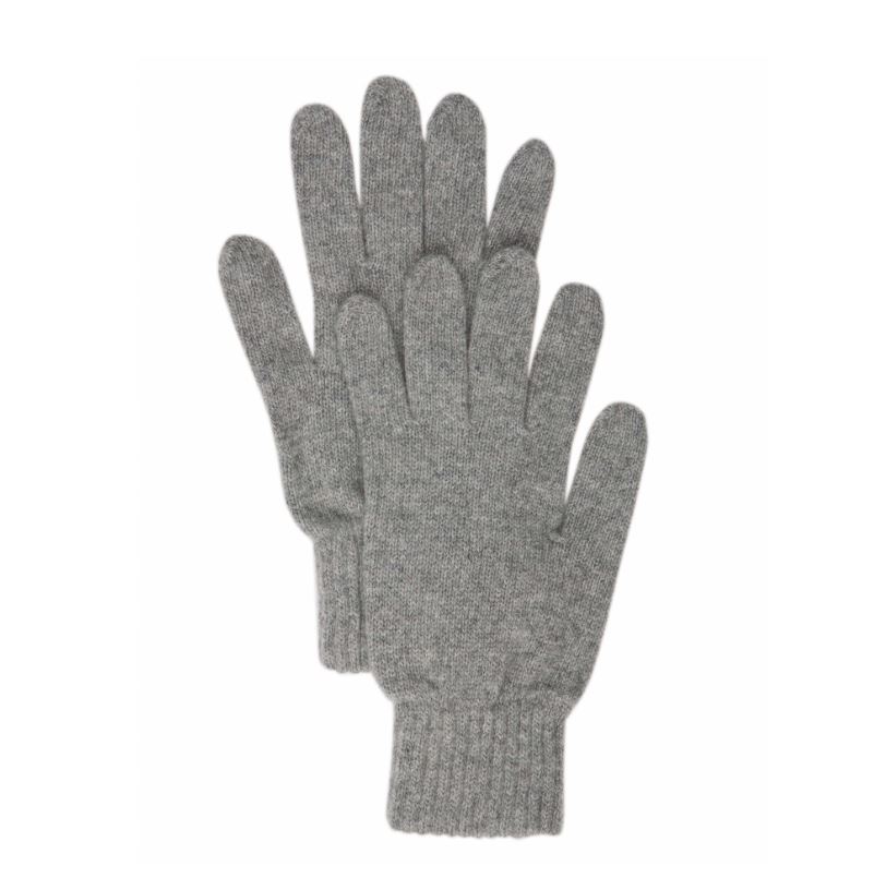 grey cashmere gloves