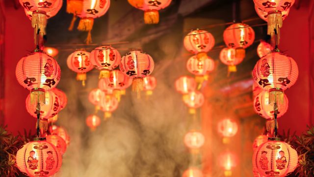 Chinese new year lanterns