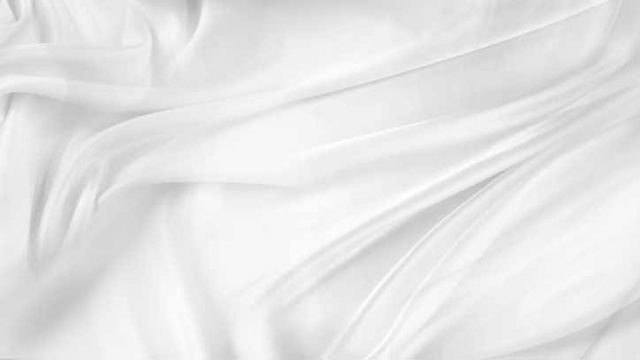 closeup of white silk fabric